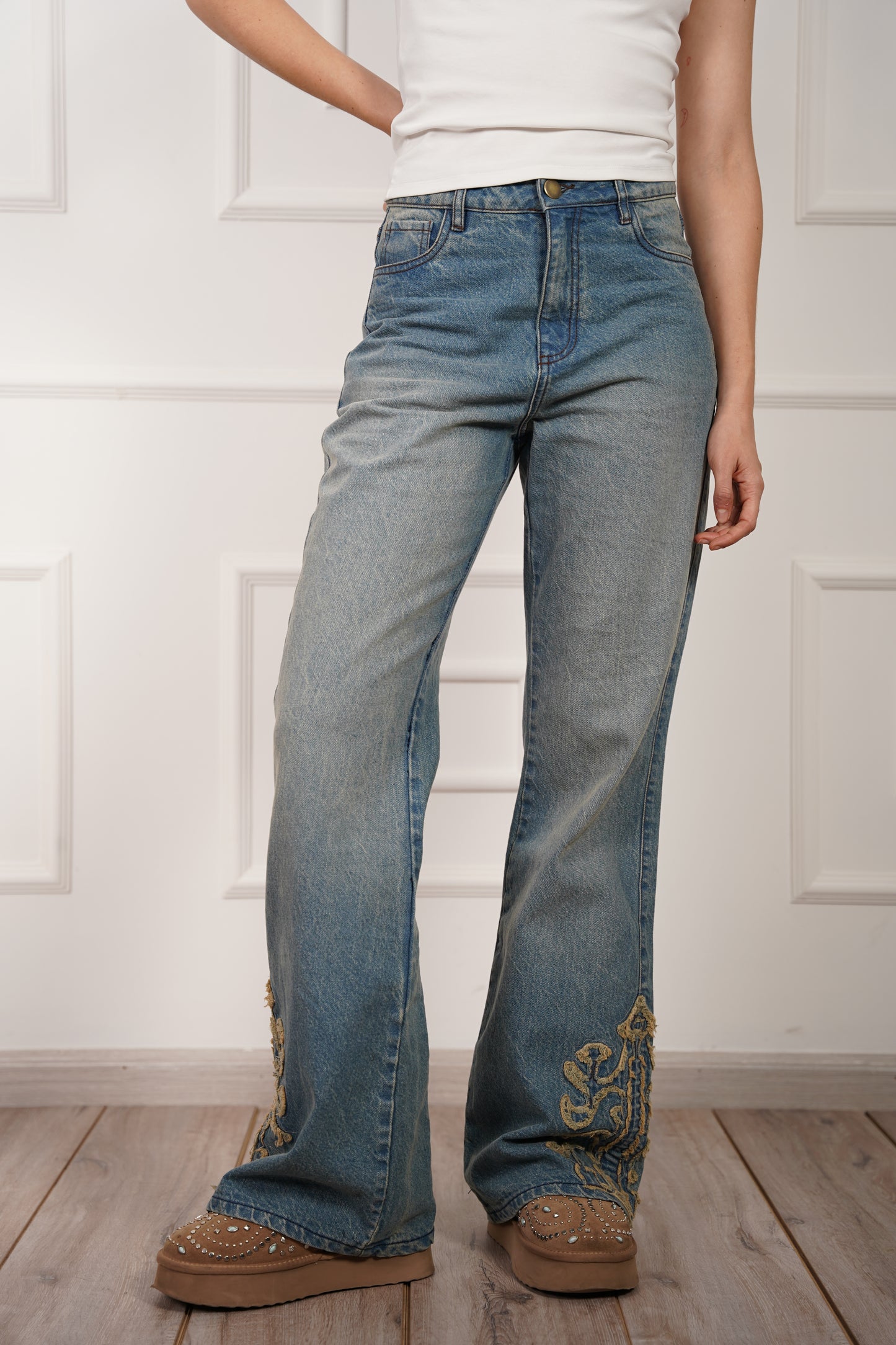 Western Embroidered Jeans