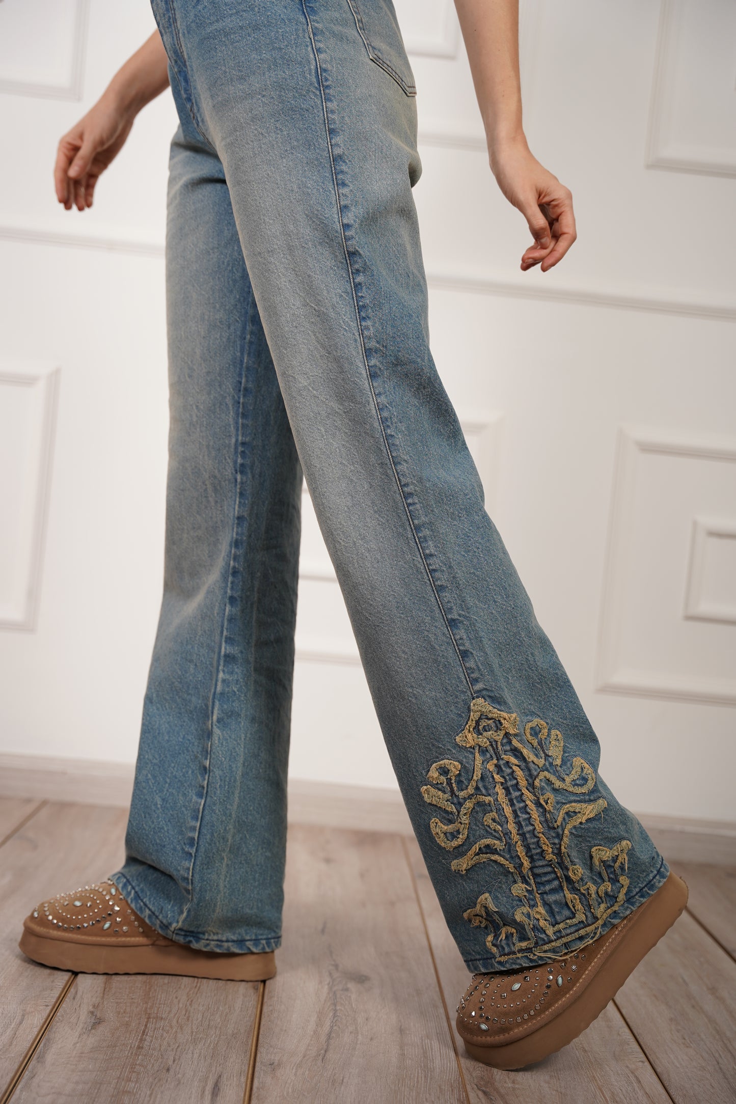 Western Embroidered Jeans