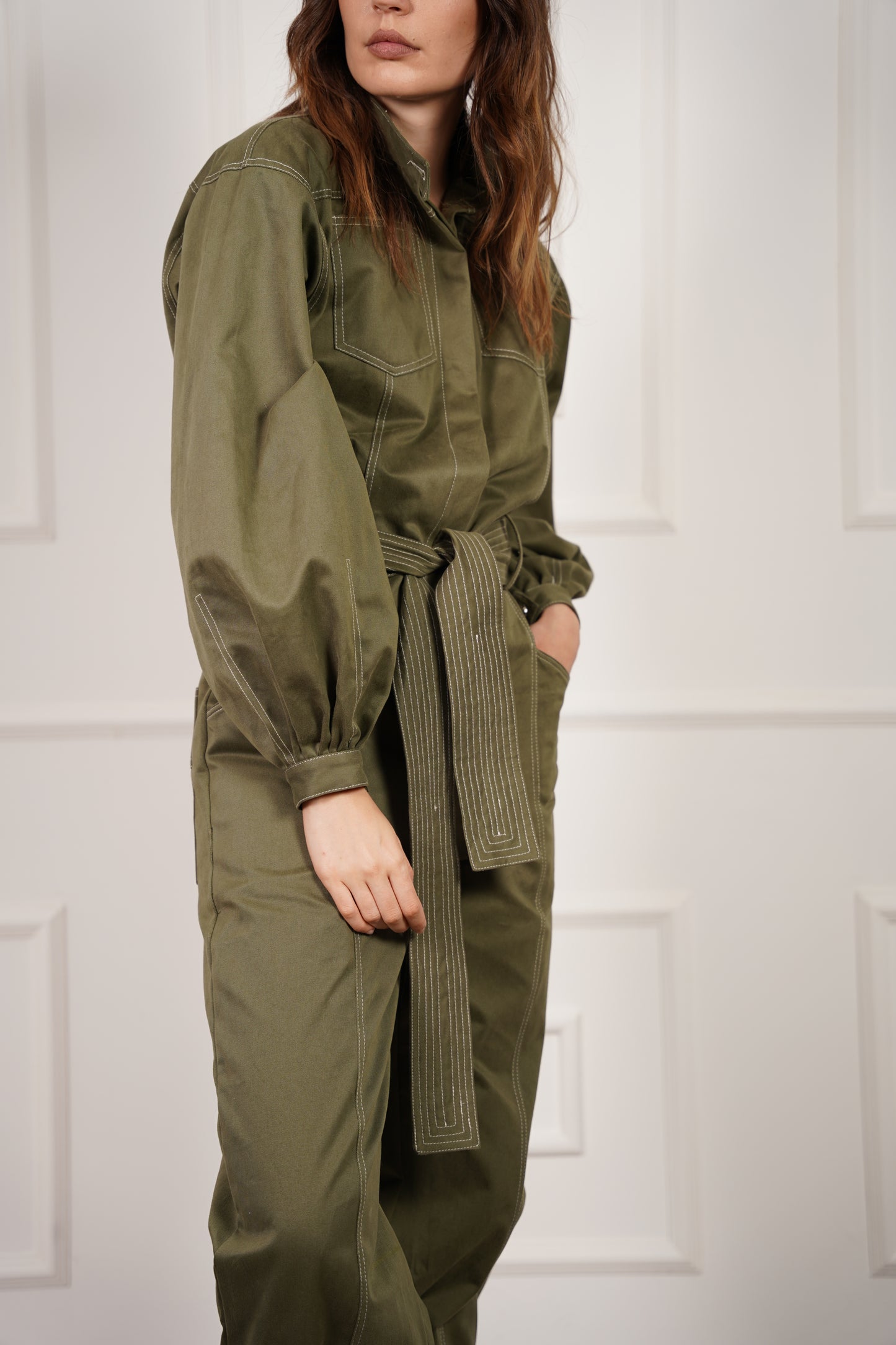 Jumpsuit Algodón Café