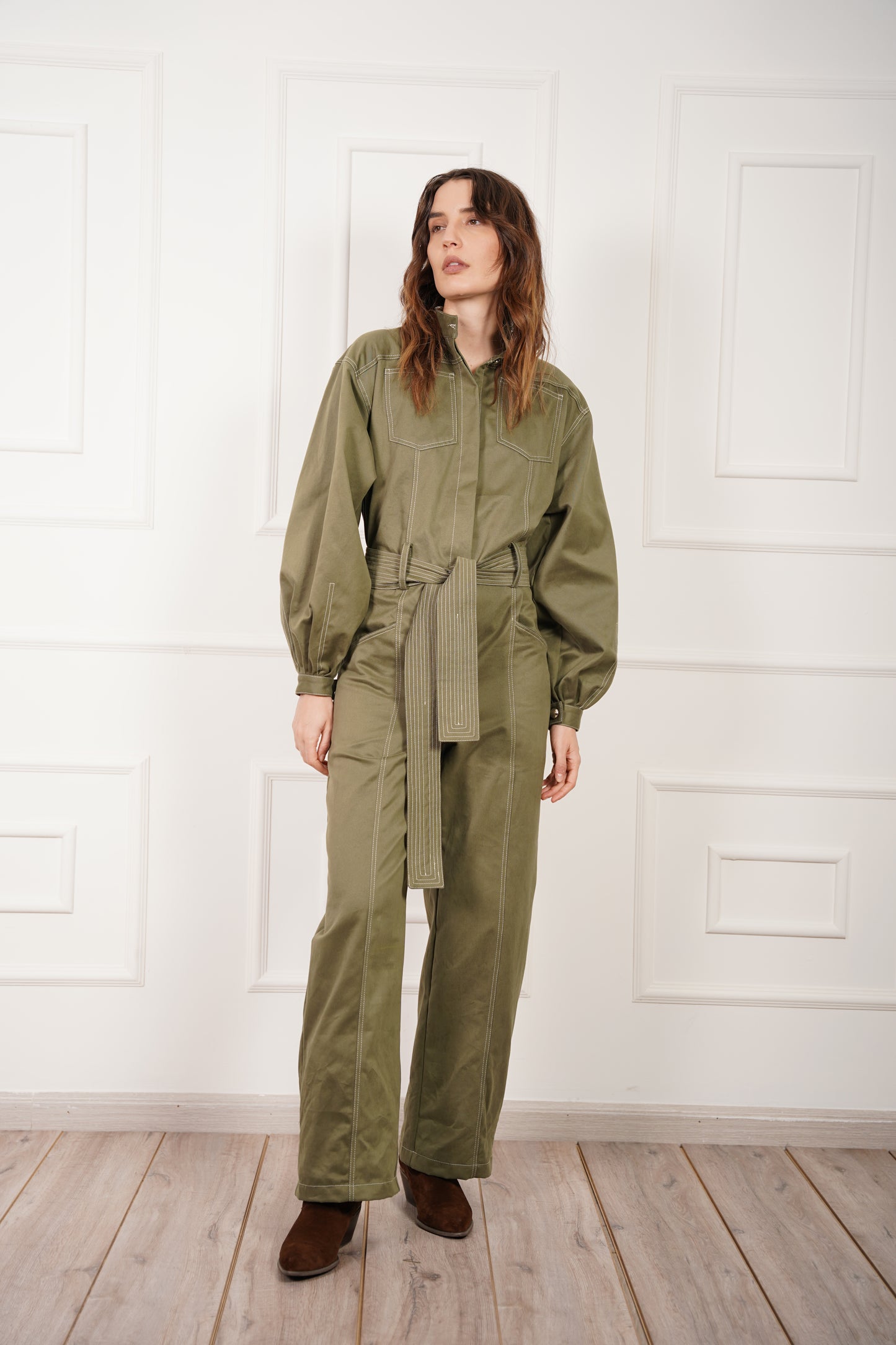 Jumpsuit Algodón Café