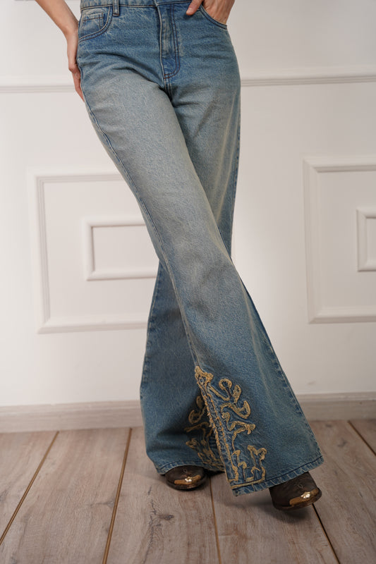 Western Embroidered Jeans